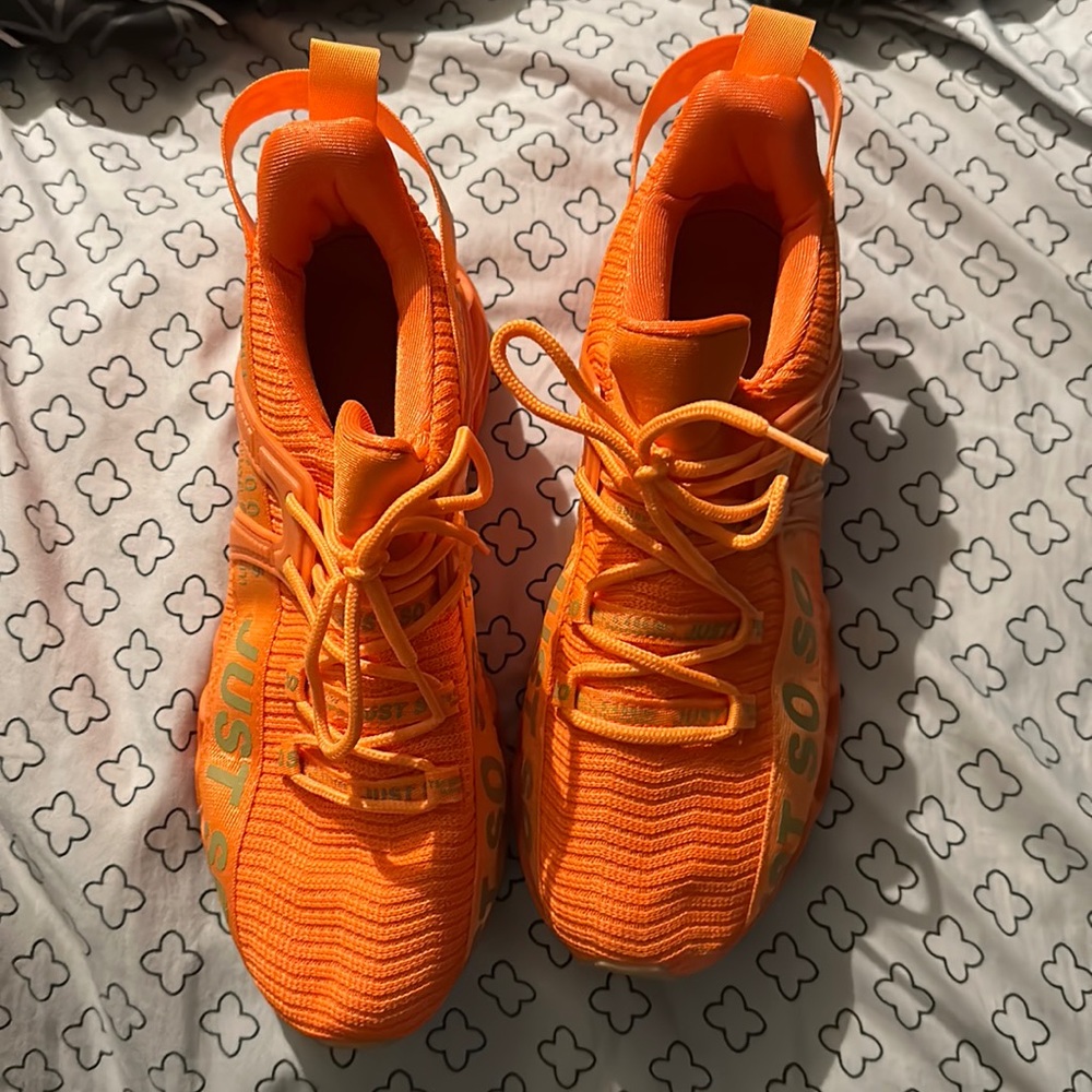 Orange Just So So brand shoes